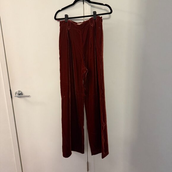 Sezane Loulou Velvet Trousers Size 38 - Picture 3 of 3